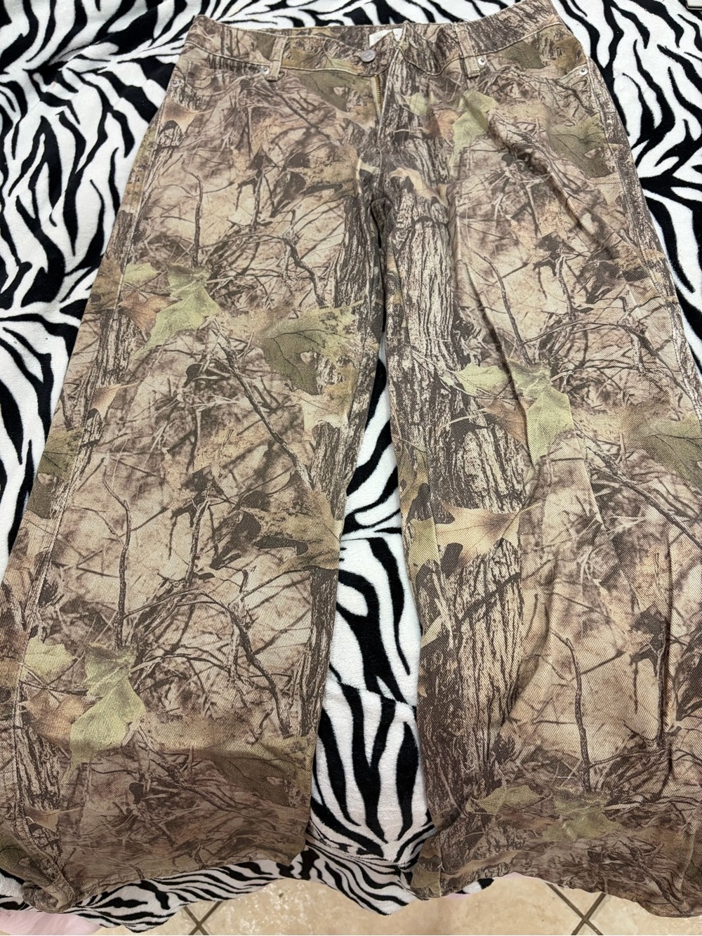 Men's Camouflage Outdoor Pants - Brown/Green